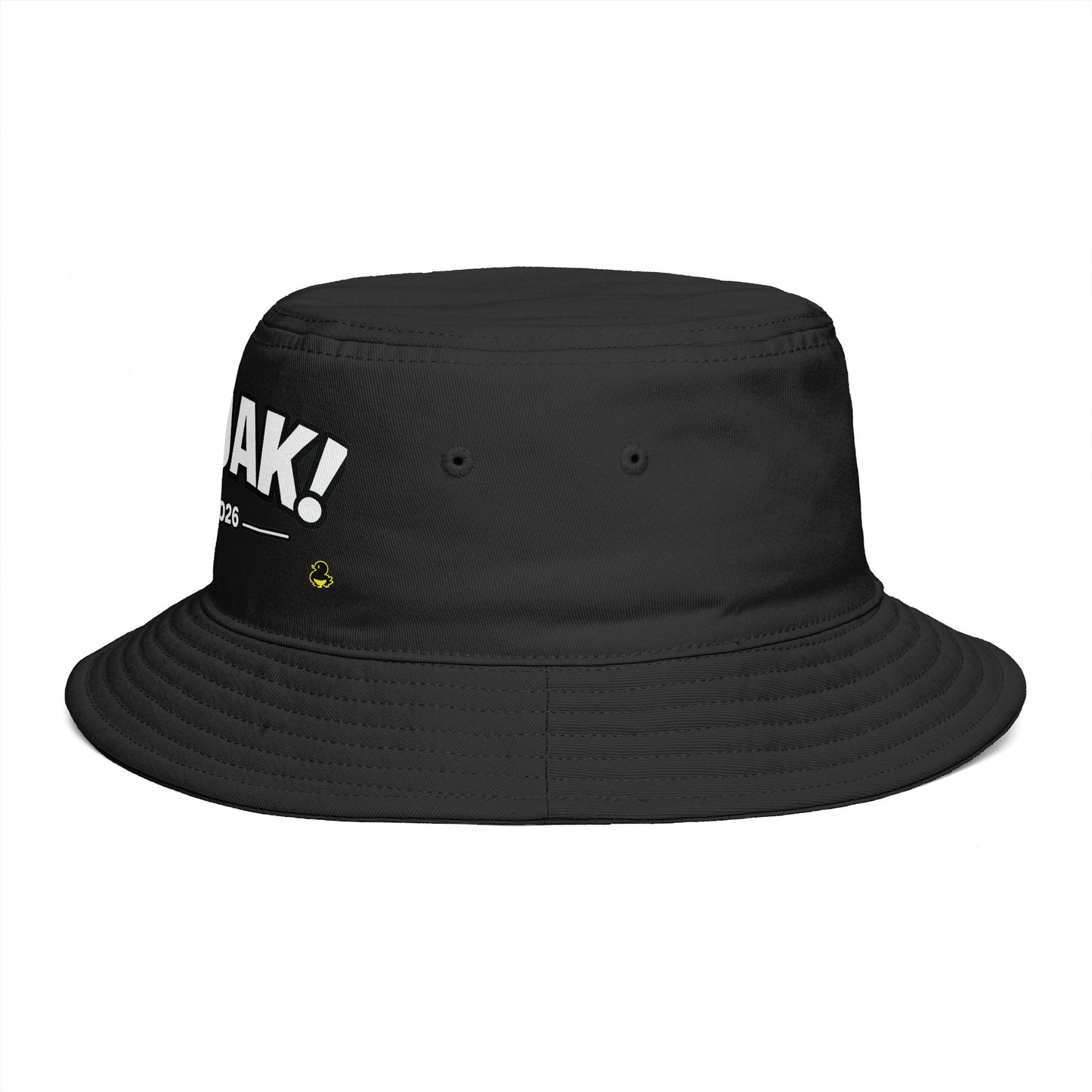 Bucket Hat — 'FAQUAK! Est. 2026' Embroidered Novelty Bucket Hat