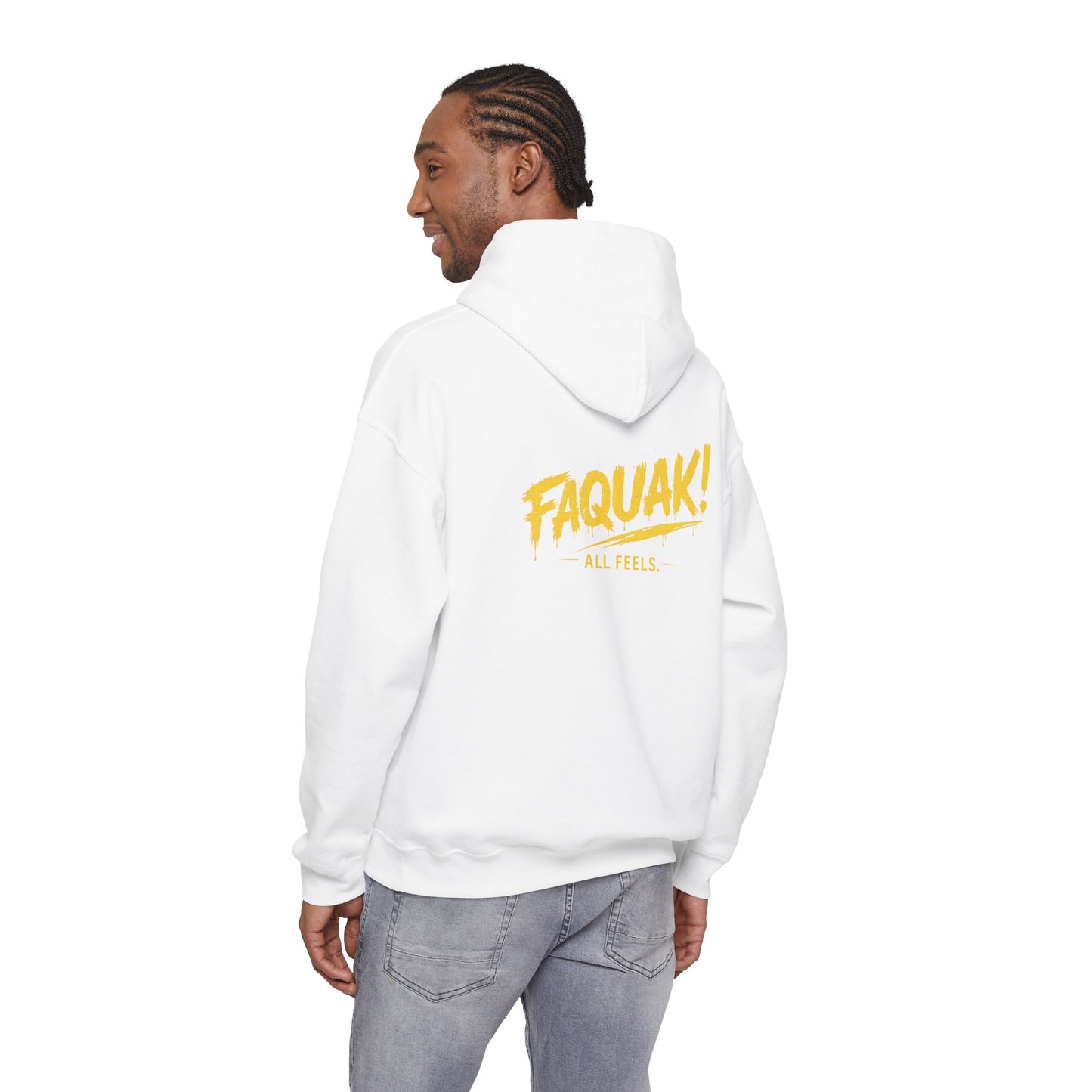 Faquak! Duck Logo Hoodie – Funny Retro Mascot Graphic Sweatshirt
