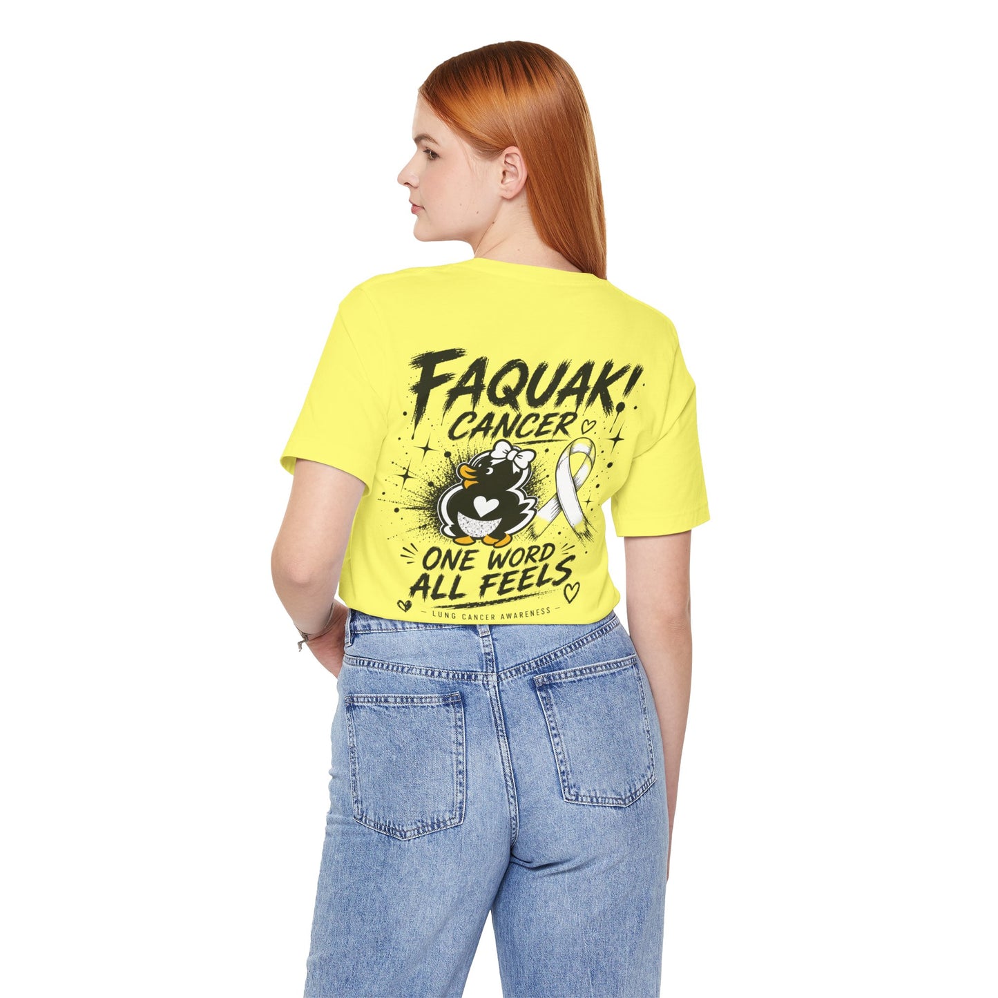 Faquak Cancer Awareness Tee — “Faquak! Cancer” Ribbon Support Shirt