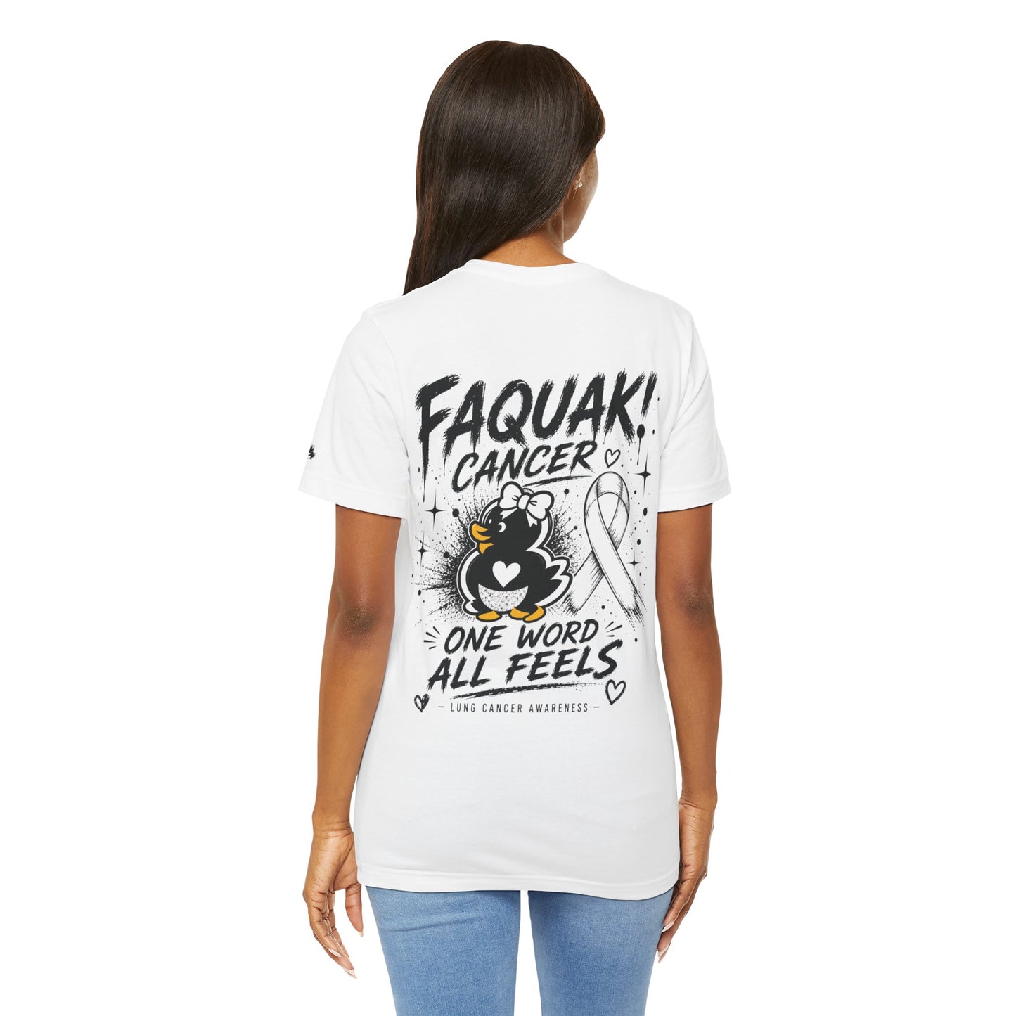 Faquak Cancer Awareness Tee — “Faquak! Cancer” Ribbon Support Shirt