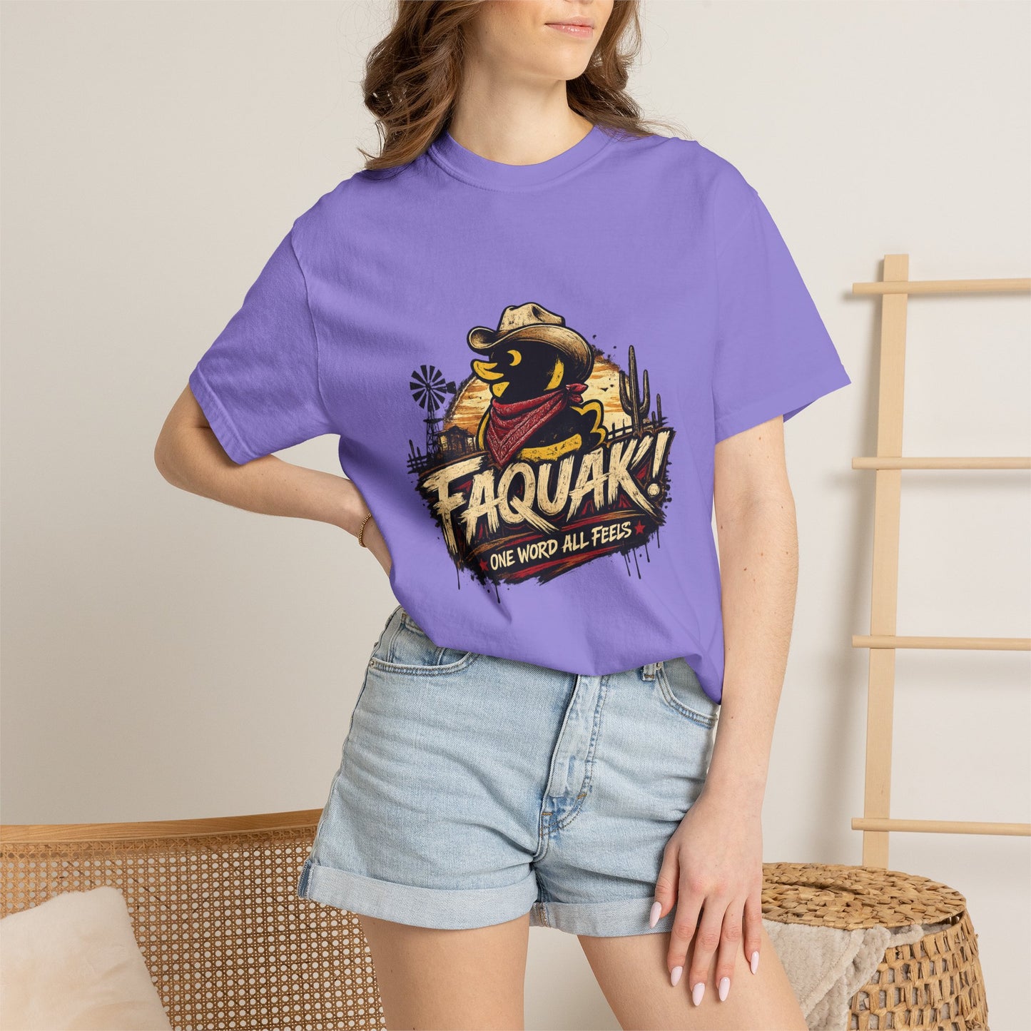 Faquak! Graphic T-Shirt — Retro Duck Logo Tee