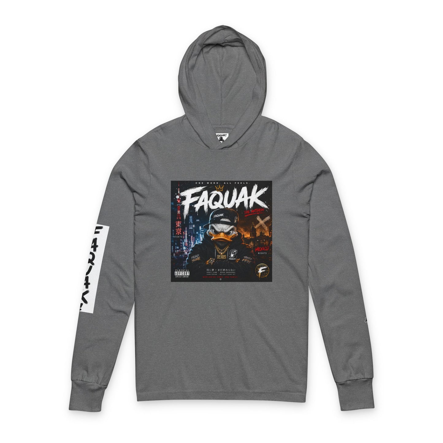 Faquak Graphic Hoodie Tee — Streetwear Long-Sleeve Hooded Shirt