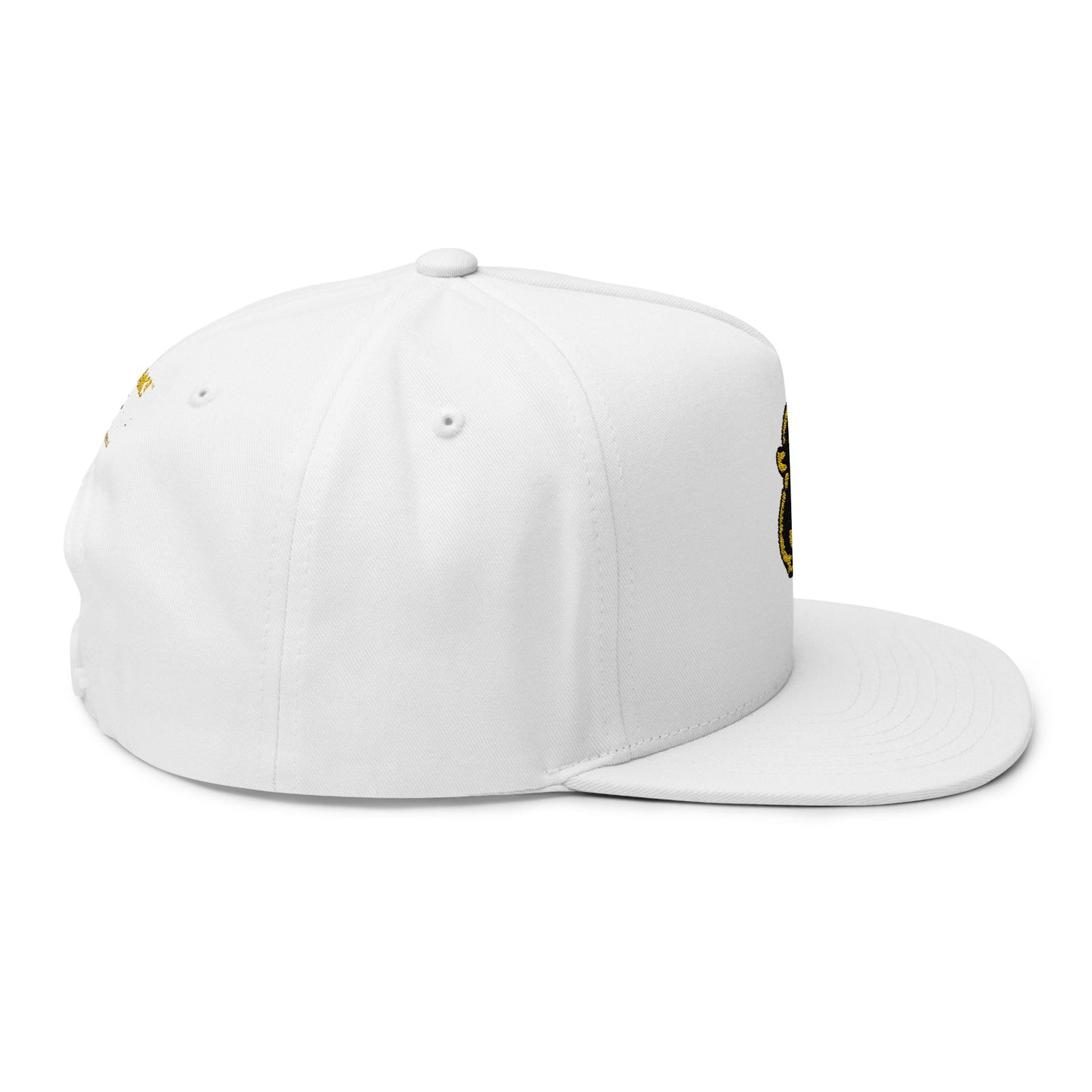 FAQUAK! Patch Flat Bill Cap — Embroidered Rubber Ducky Snapback