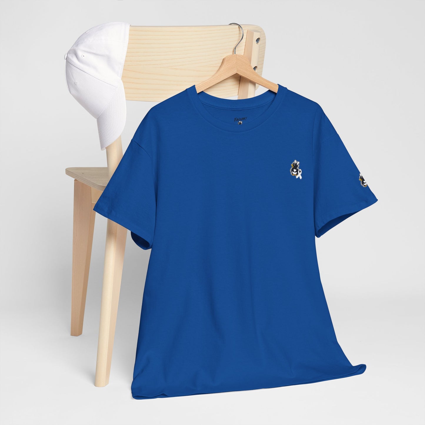 Heavy Cotton Tee.  Lung Cancer Awareness.