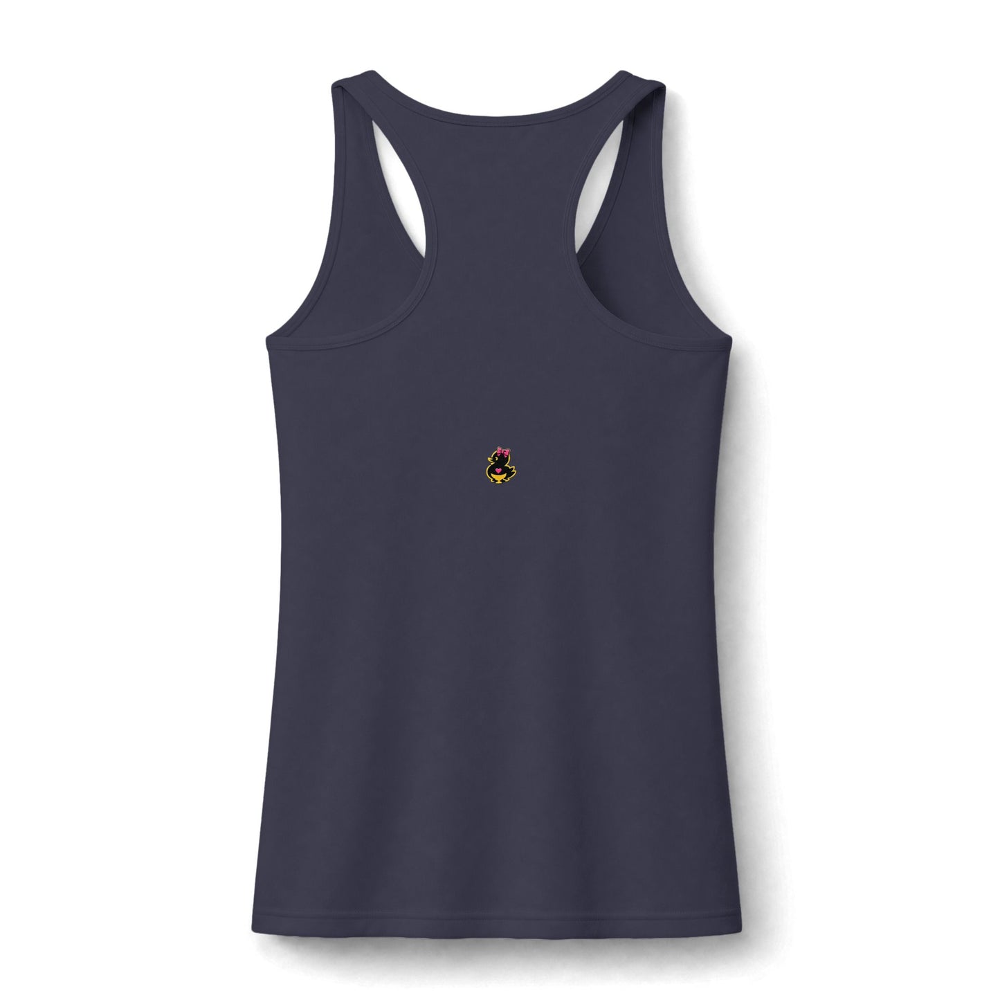Duck Graphic Tank Top — "One Word, All Feels" Cute Retro Fitness Tank