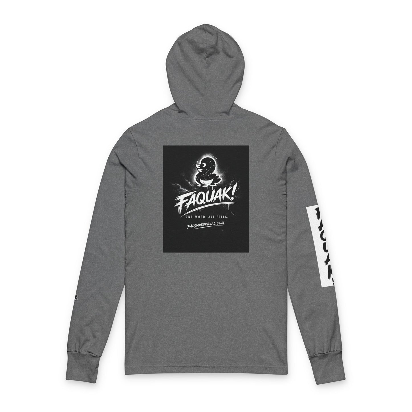 Faquak Graphic Hoodie Tee — Streetwear Long-Sleeve Hooded Shirt