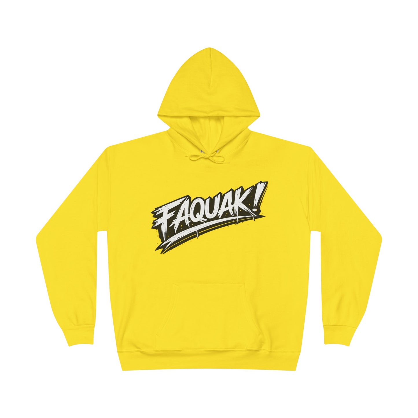 Faquak Graphic Hoodie – "Keep Living It, Keep Faquaking" Streetwear Pullover