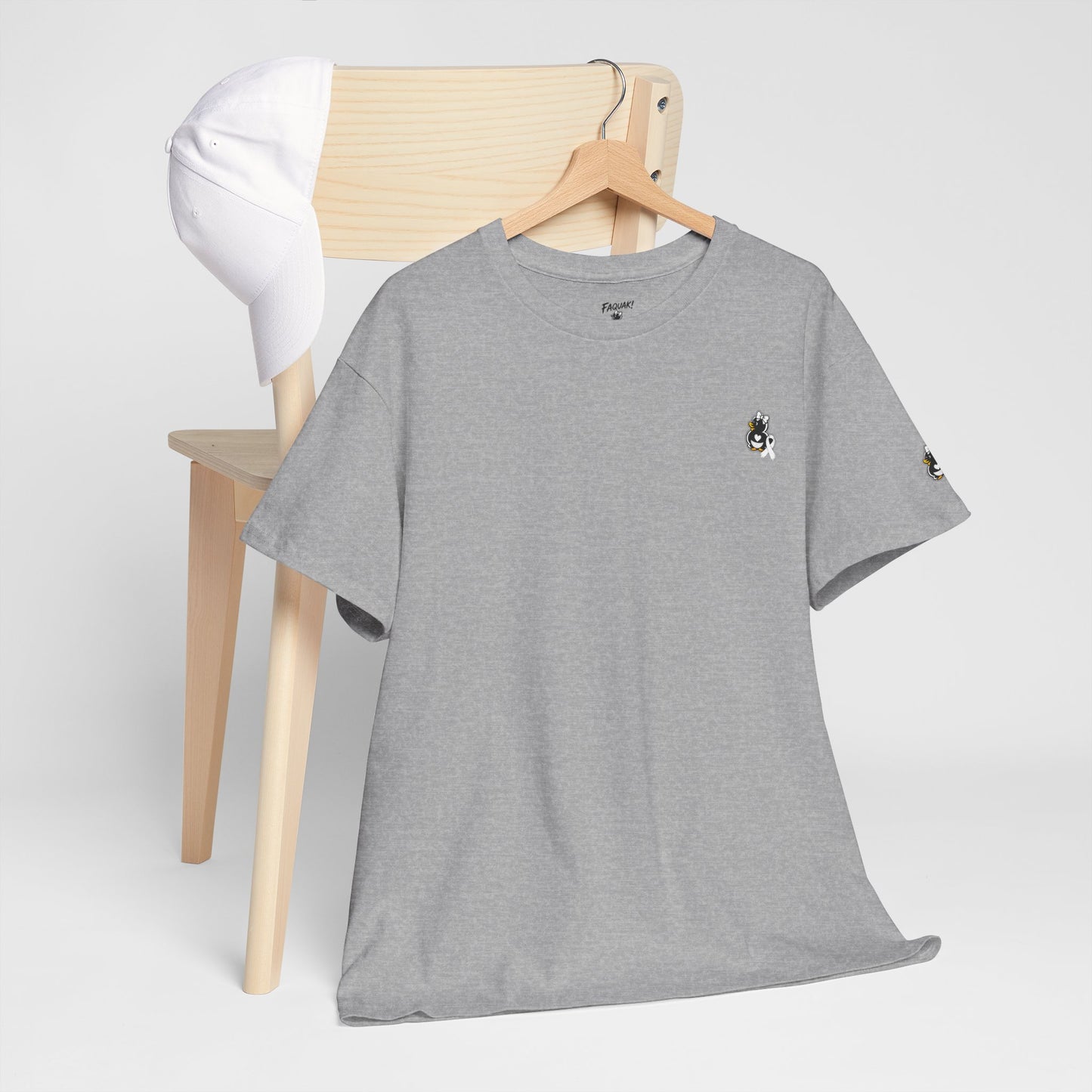 Heavy Cotton Tee.  Lung Cancer Awareness.