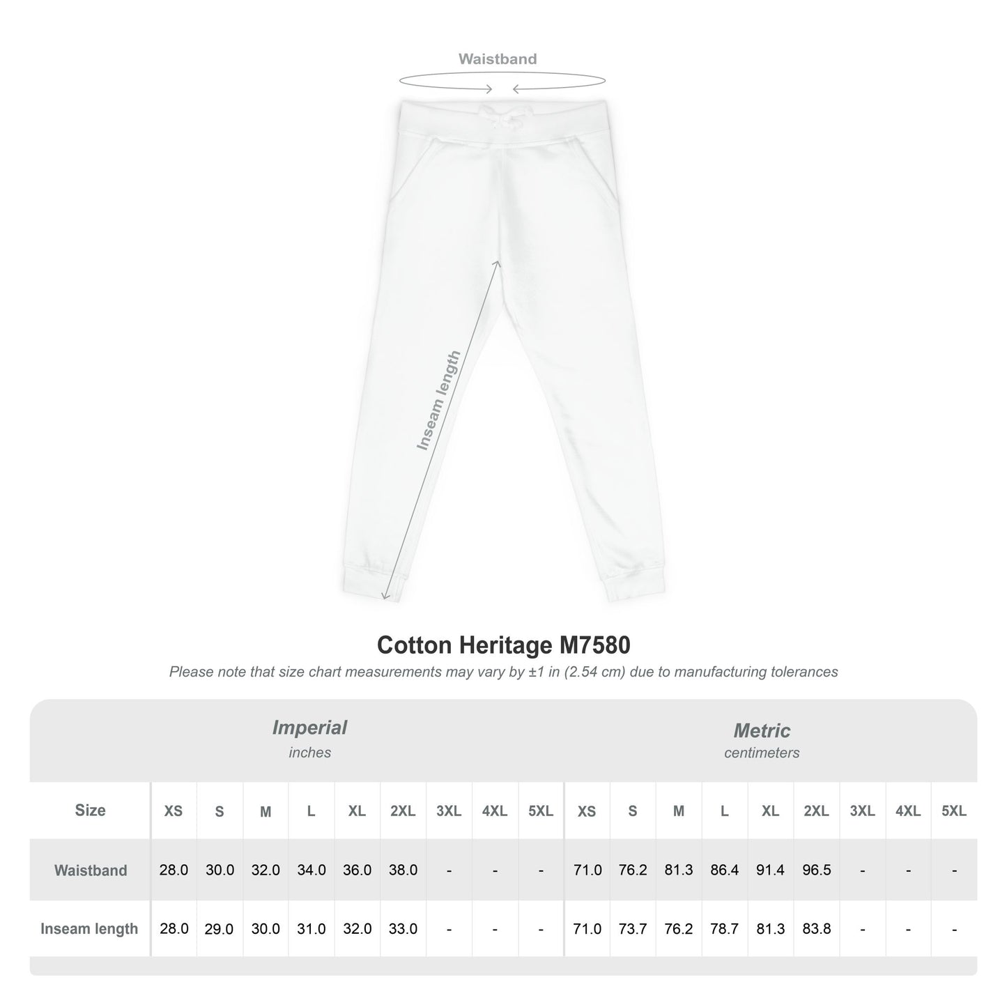Unisex Fleece Sweatpants (Embroidery)