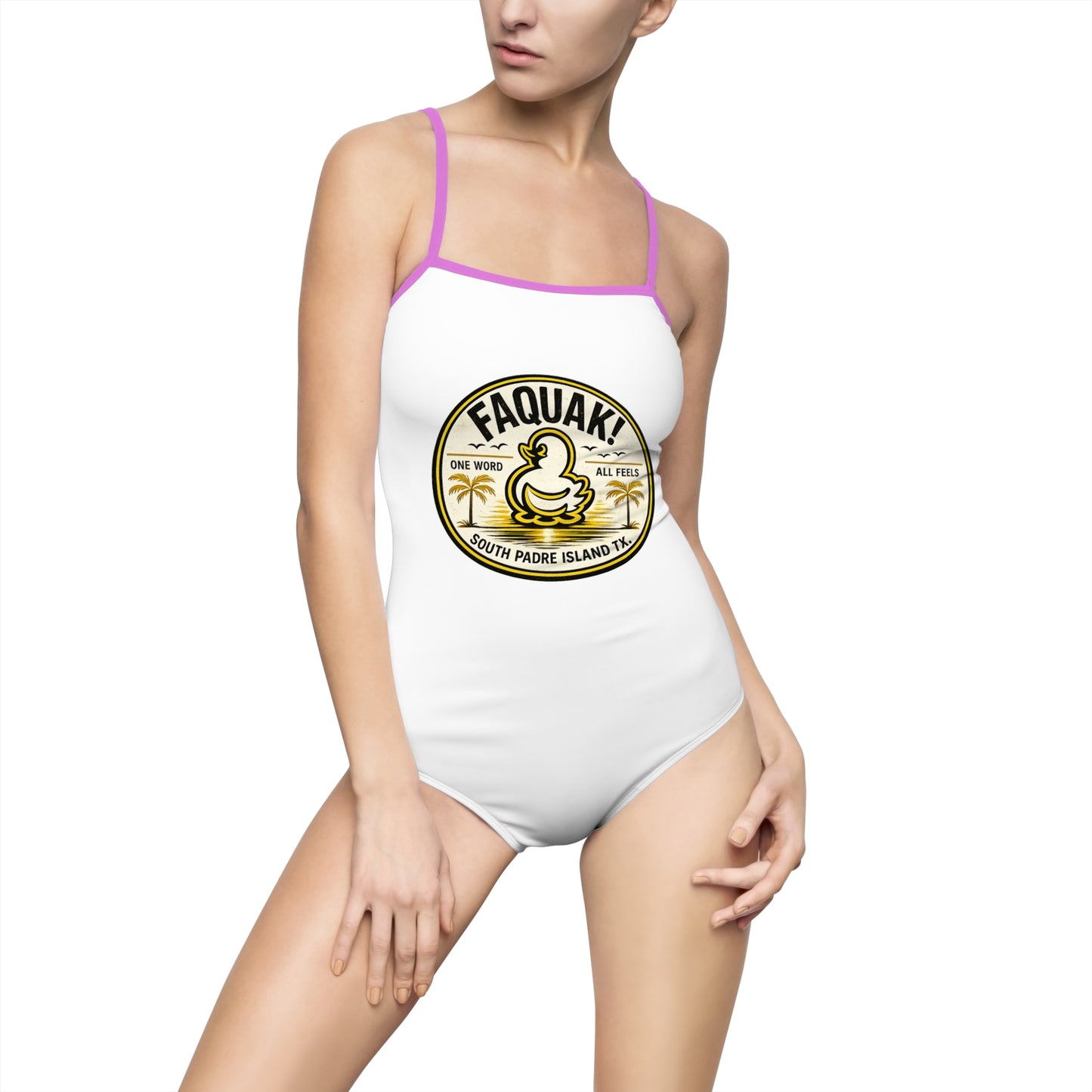 One-piece Swimsuit — Faquaki Duck Crest Beachwear