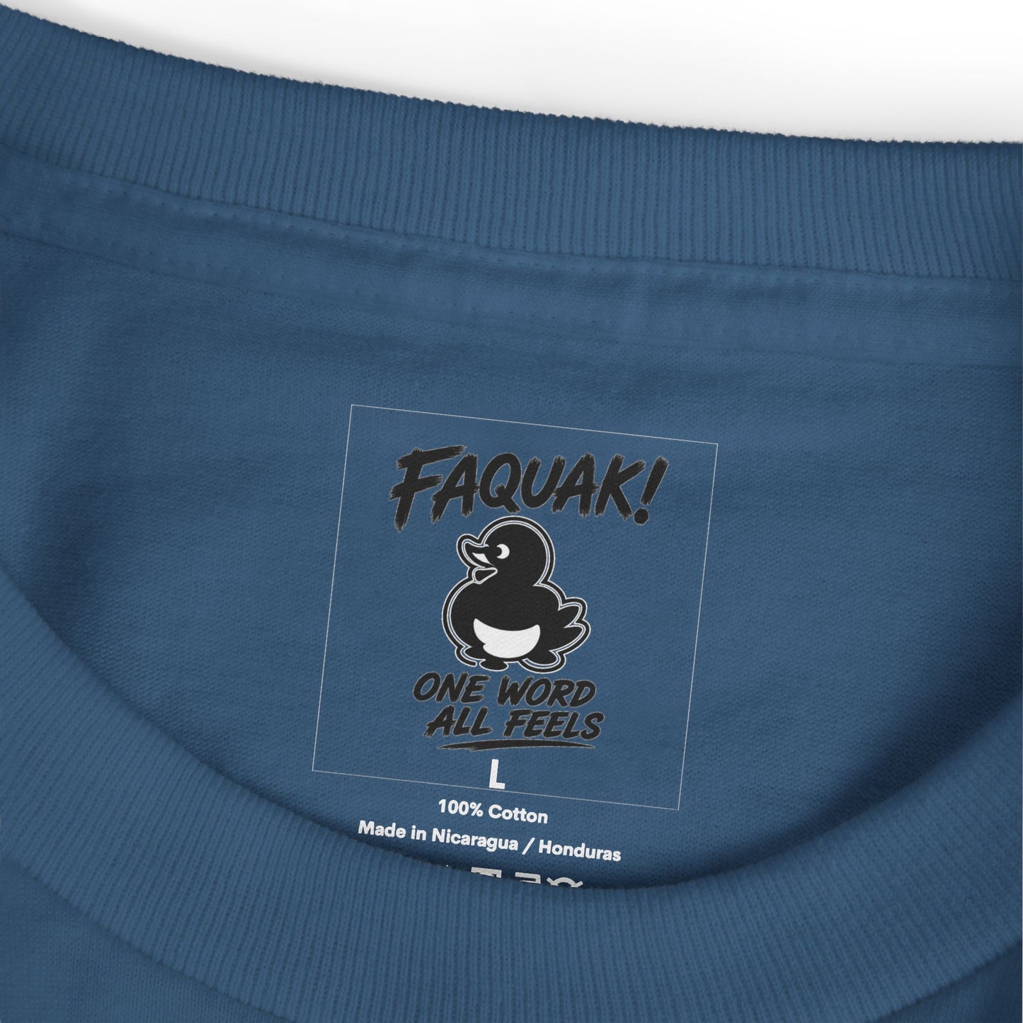 Samurai Duck Graphic Tee — "FAQUAK! You Broke All Rules" Vintage Japan-Inspired T-Shirt