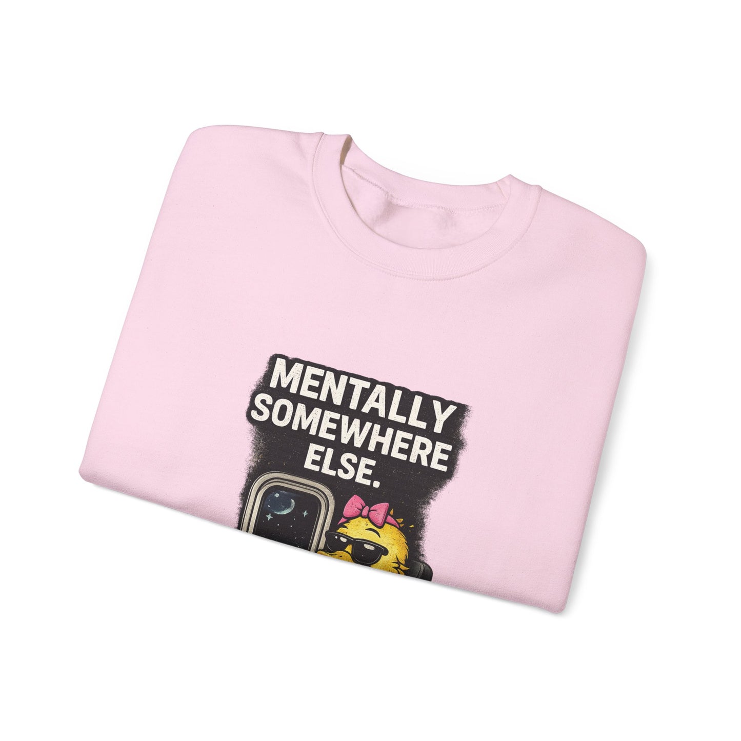 I Don’t Trip I Glide Crewneck Sweatshirt — Cute Skate Duck Graphic