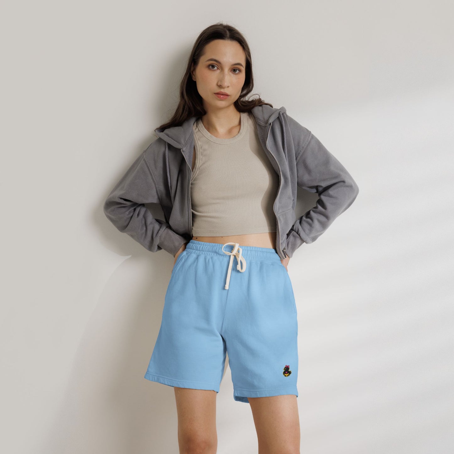 Unisex Garment-Dyed Lightweight Fleece Sweat Shorts