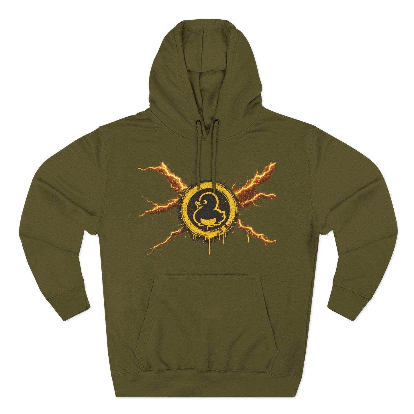 Three-Panel Fleece Hoodie