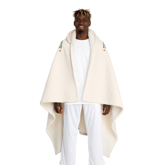 Hooded Sherpa Blanket – Cozy Fleece Cape with Plush Lining