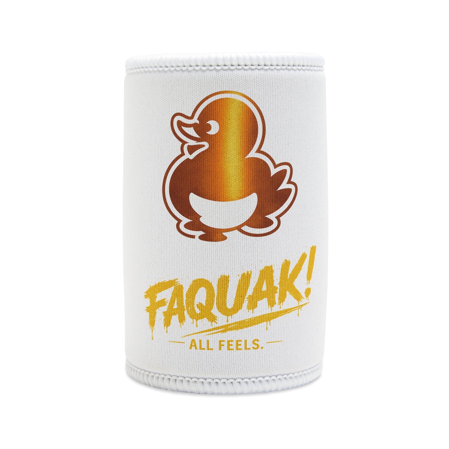 Stubby Cooler — 'Faquak! All Feels' Duck Logo Can Cooler