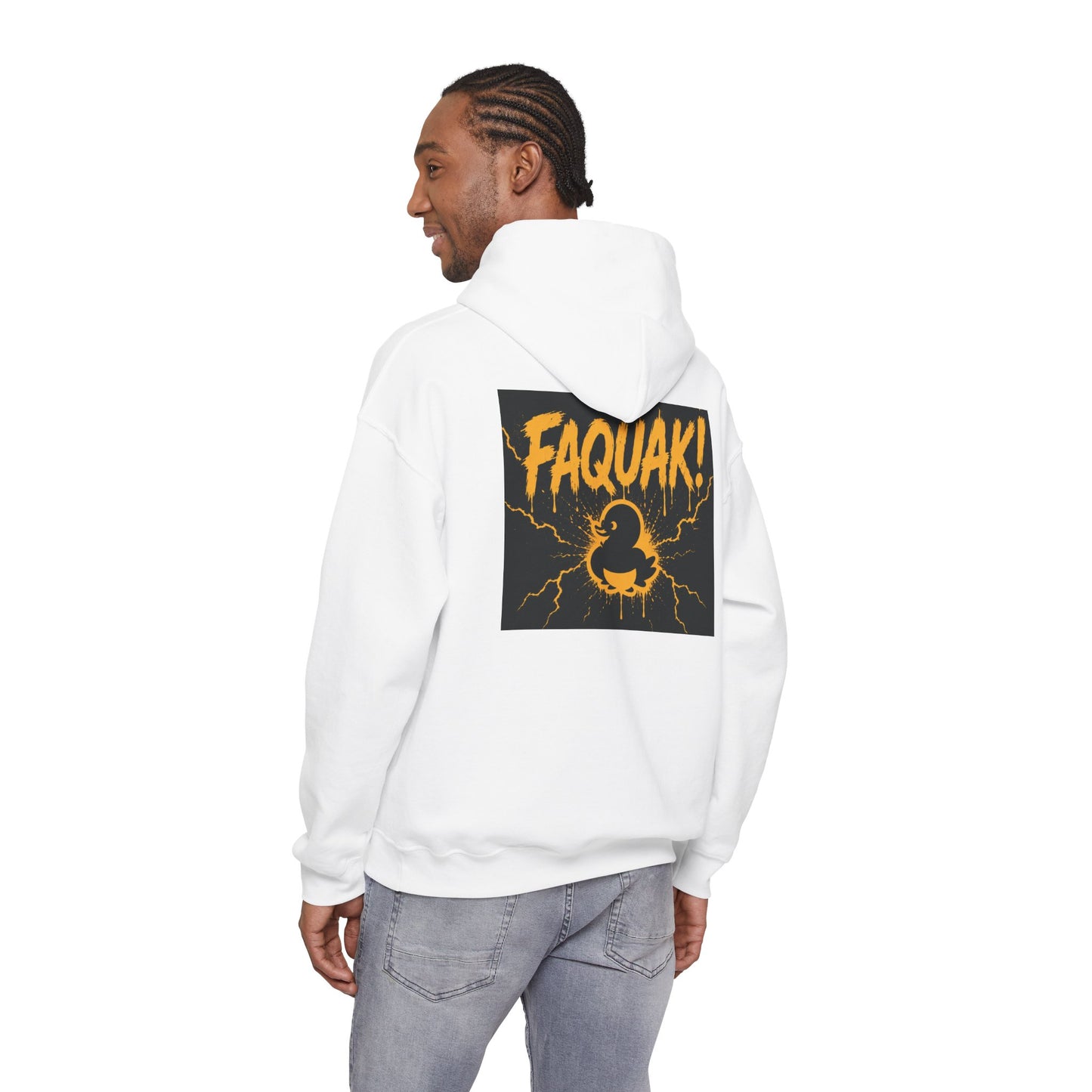 Duck Graphic Hoodie — “FAQUAK!” One Word All Feels Streetwear Hoodie