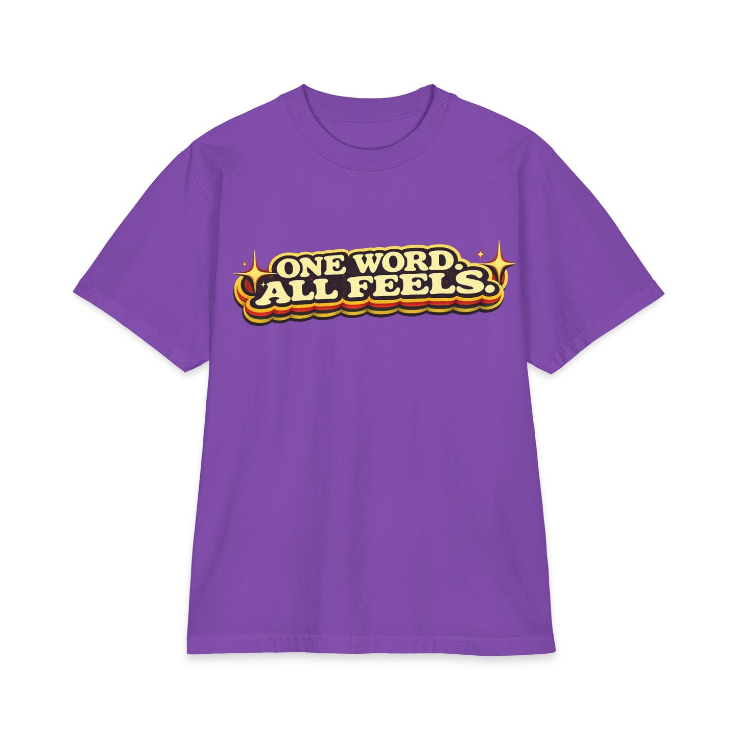 One Word, All Feels T‑Shirt – Retro Script 'FAQUAK!' Graphic Tee