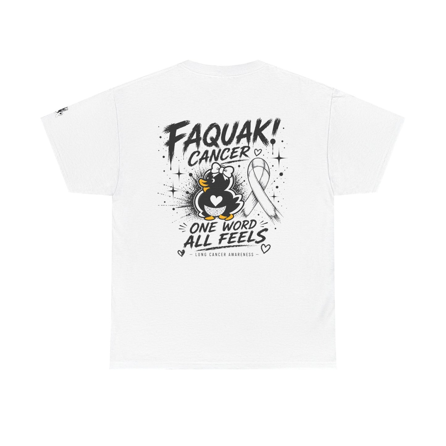 Heavy Cotton Tee.  Lung Cancer Awareness.
