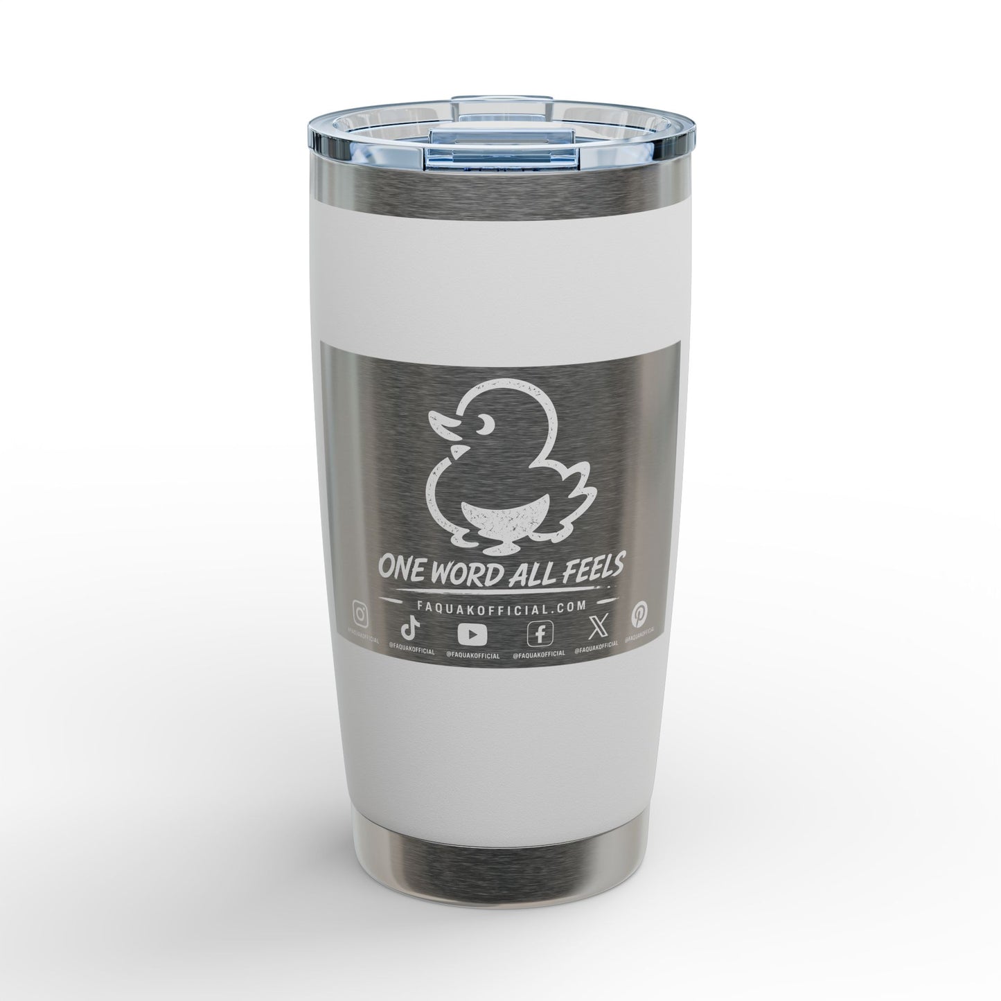Engraved 20oz Riva Tumbler – Double-Wall Stainless Travel Cup with Faquak! Logo