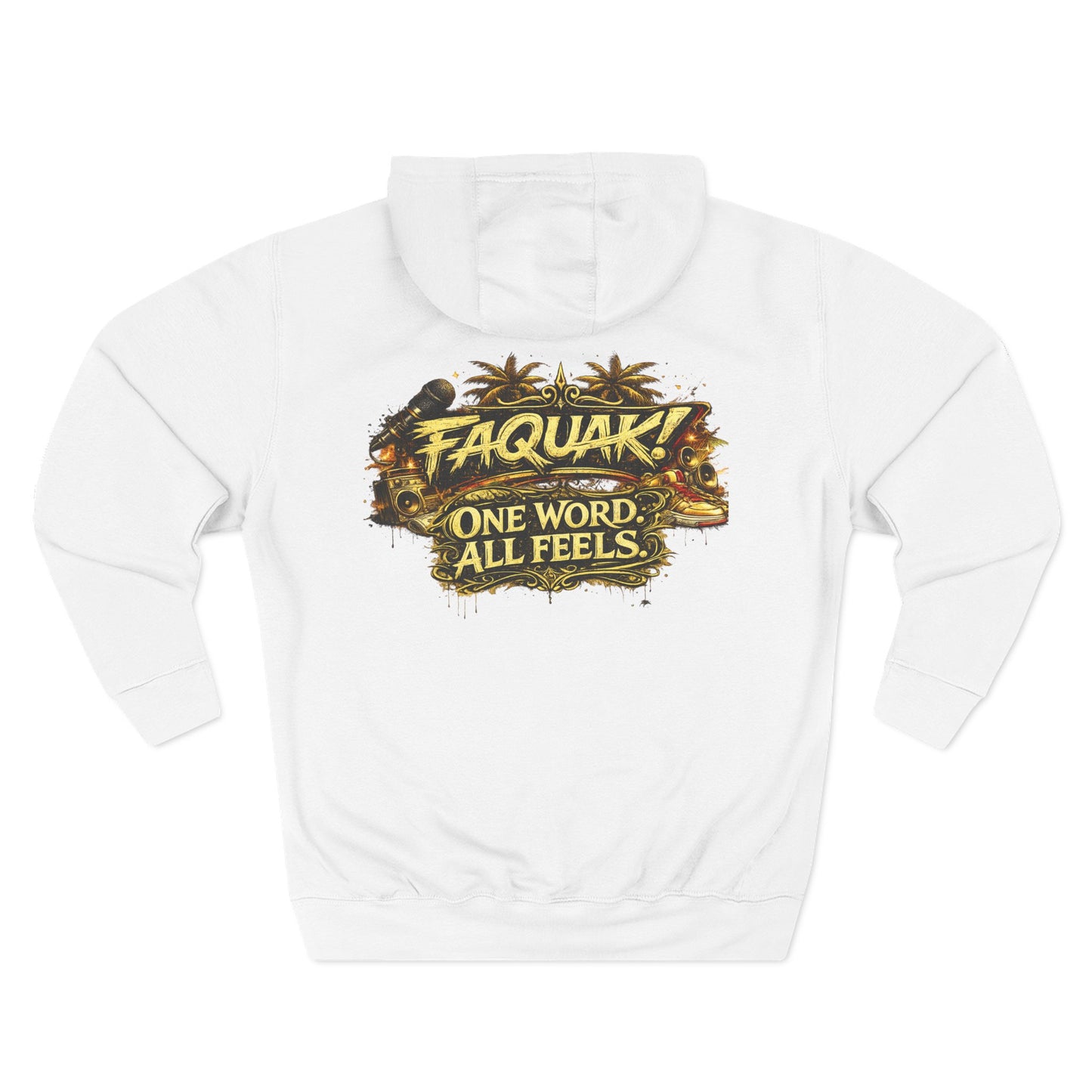 Three-Panel Fleece Hoodie