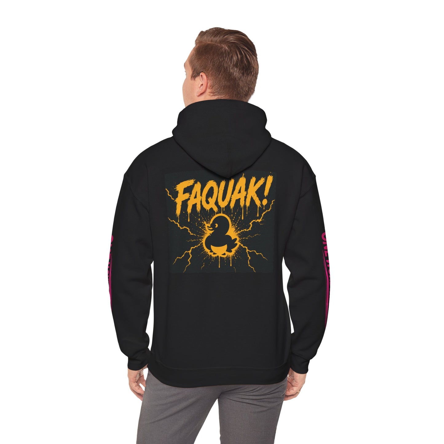 Duck Graphic Hoodie — “FAQUAK!” One Word All Feels Streetwear Hoodie