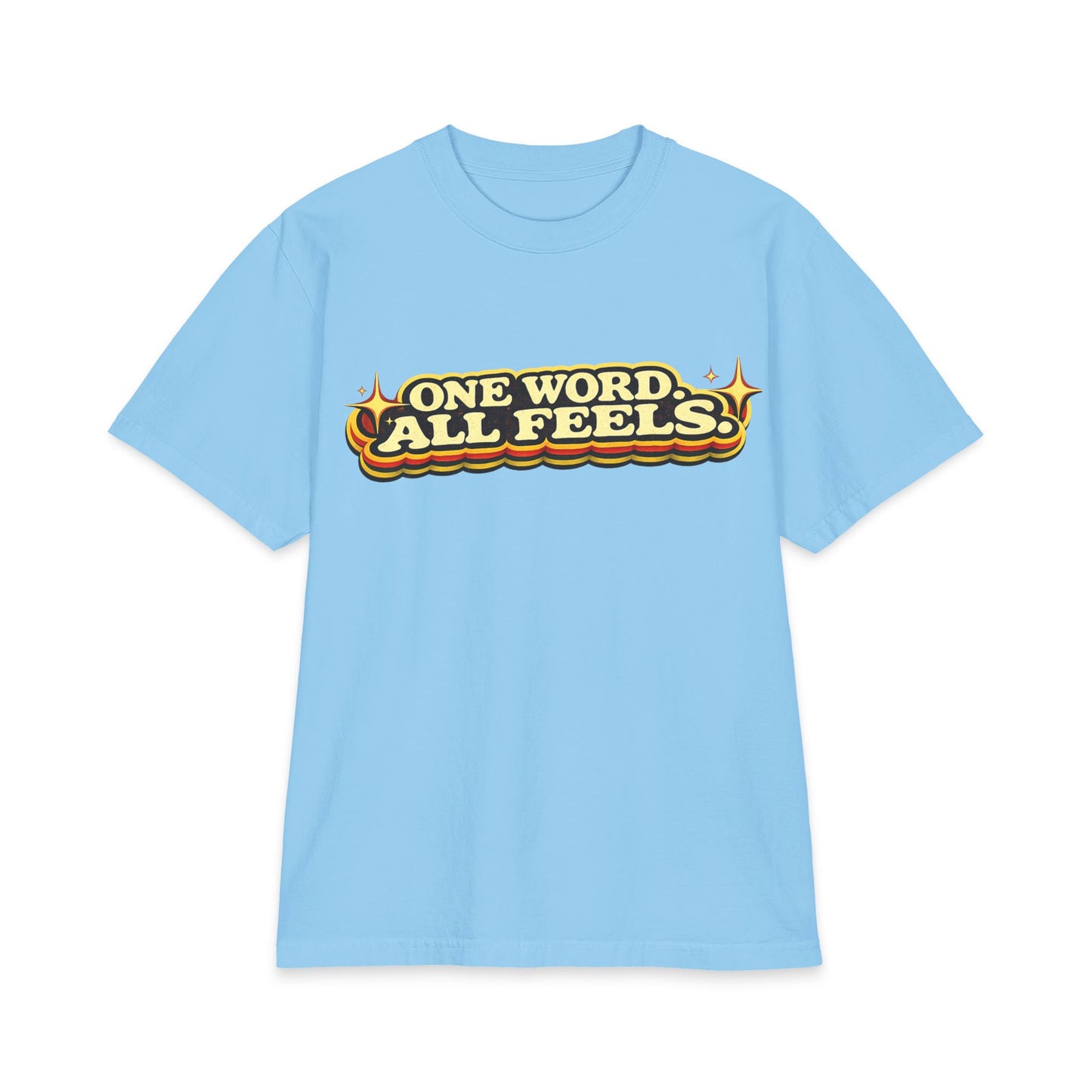 One Word, All Feels T‑Shirt – Retro Script 'FAQUAK!' Graphic Tee