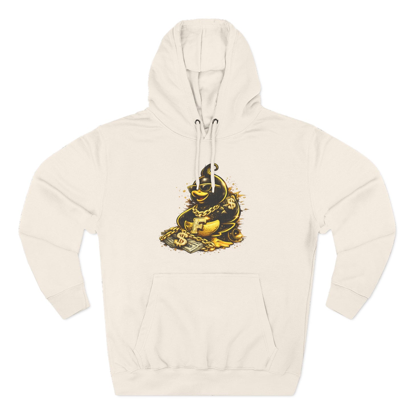 Three-Panel Fleece Hoodie