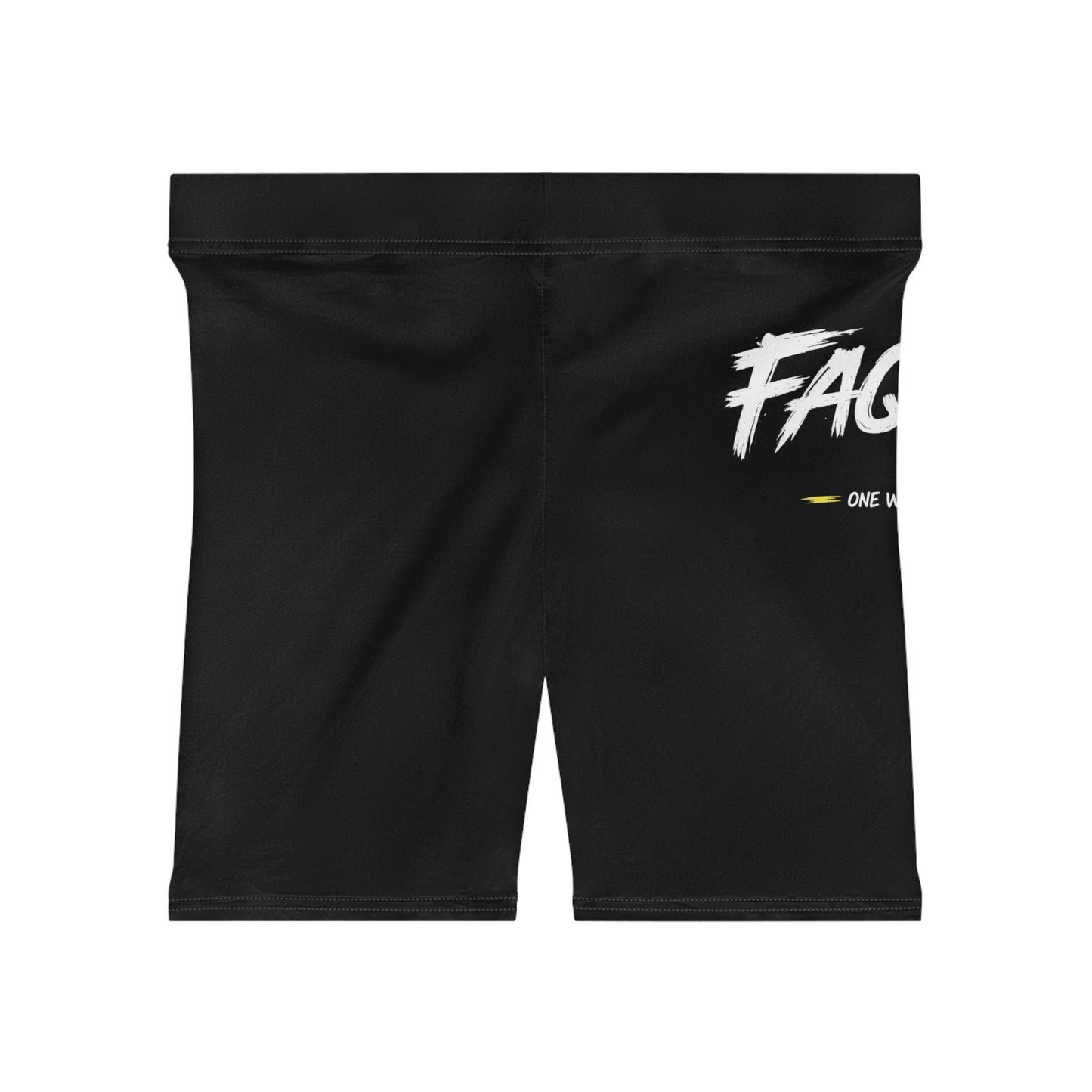 Quack! Graphic Biker Shorts — Cute Yellow Duck Athletic Shorts