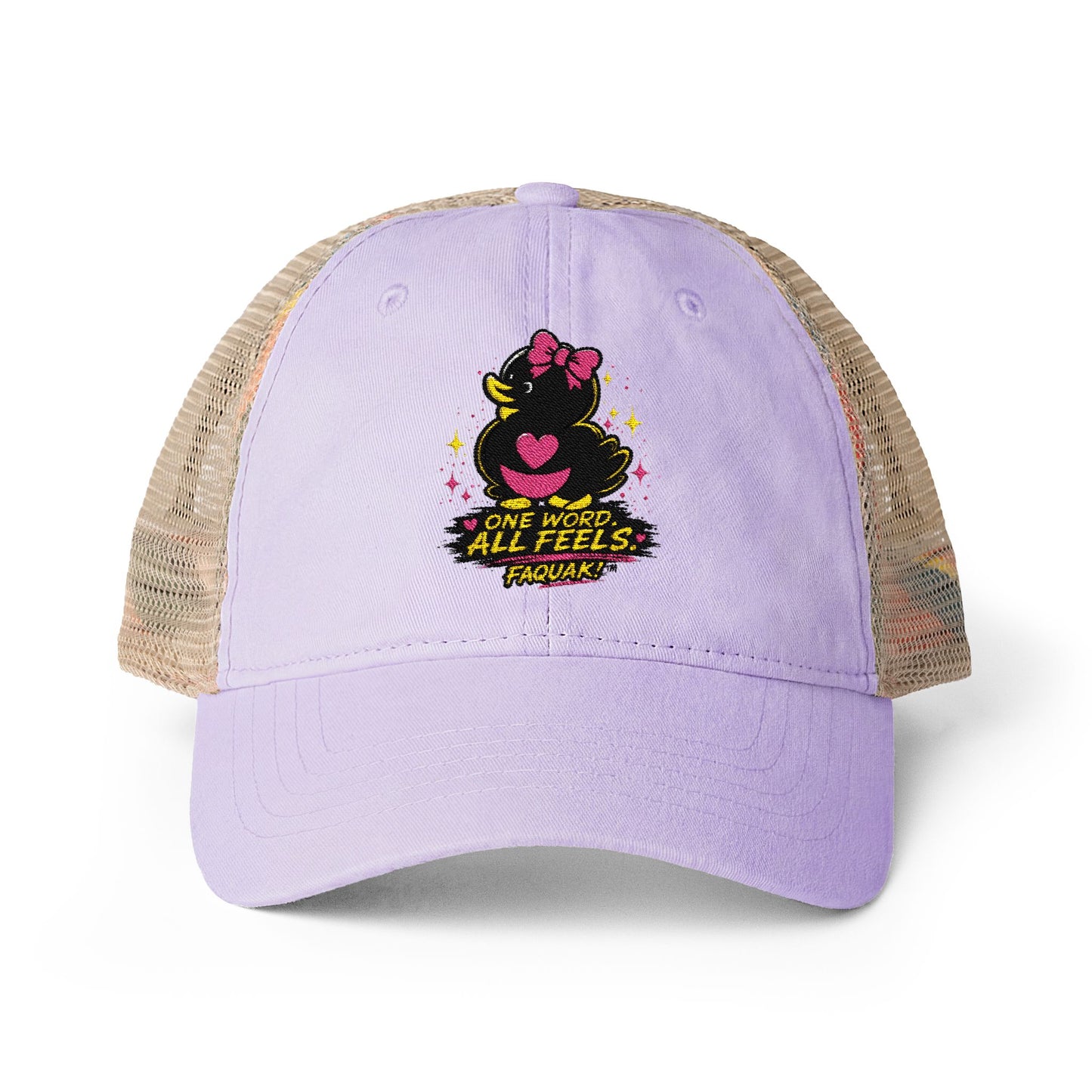 Faquak! Women's Washed Mesh-Back Cap