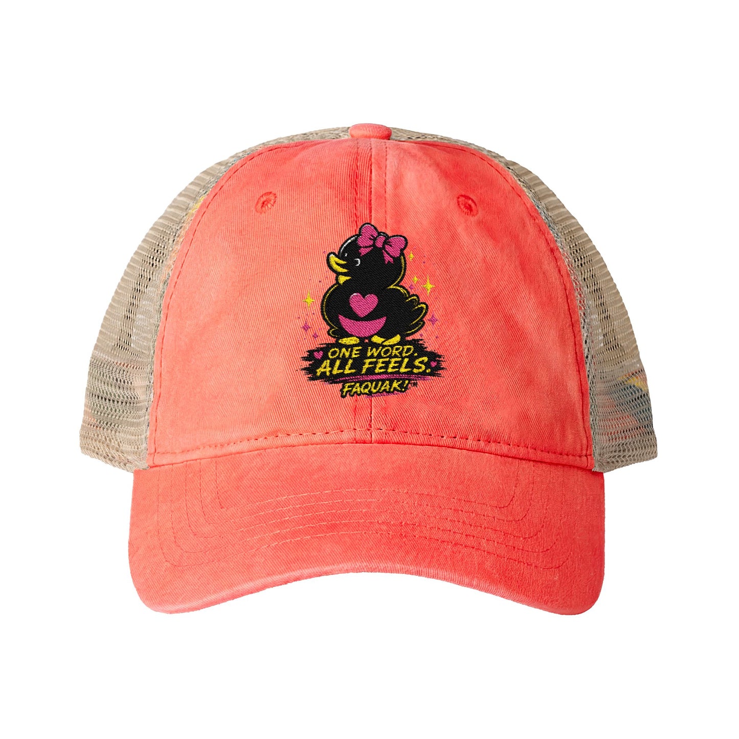 Faquak! Women's Washed Mesh-Back Cap