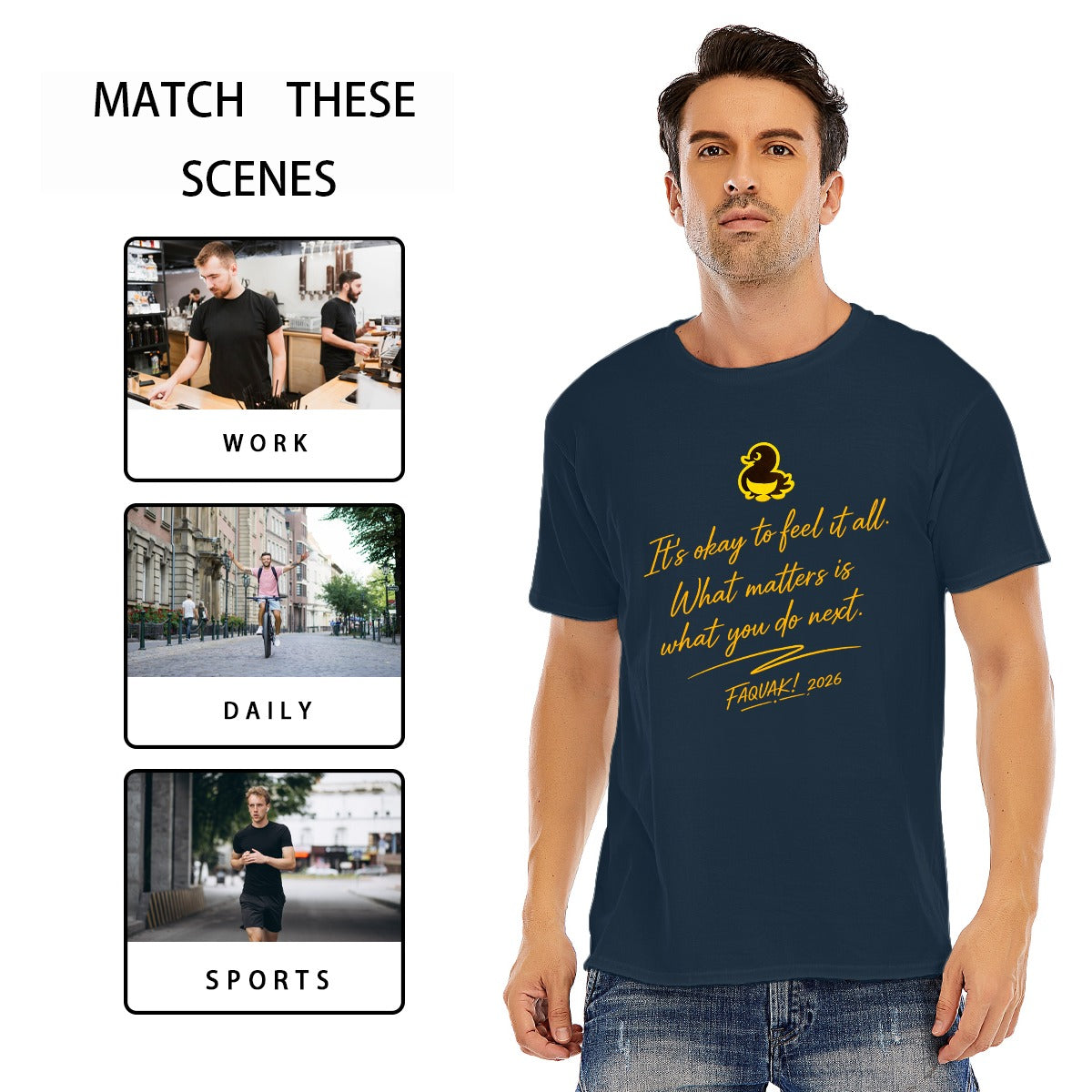 Unisex O-neck Short Sleeve T-shirt | 180GSM Cotton (DTF)