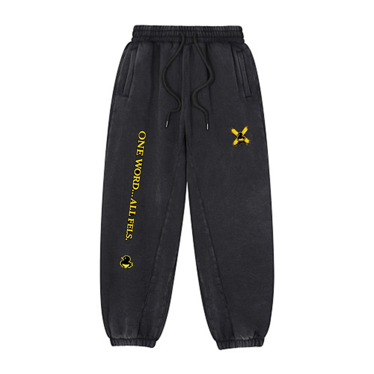 Heavyweight Fleece-Lined Washed Jogger Pants for Men|355GSM DTG