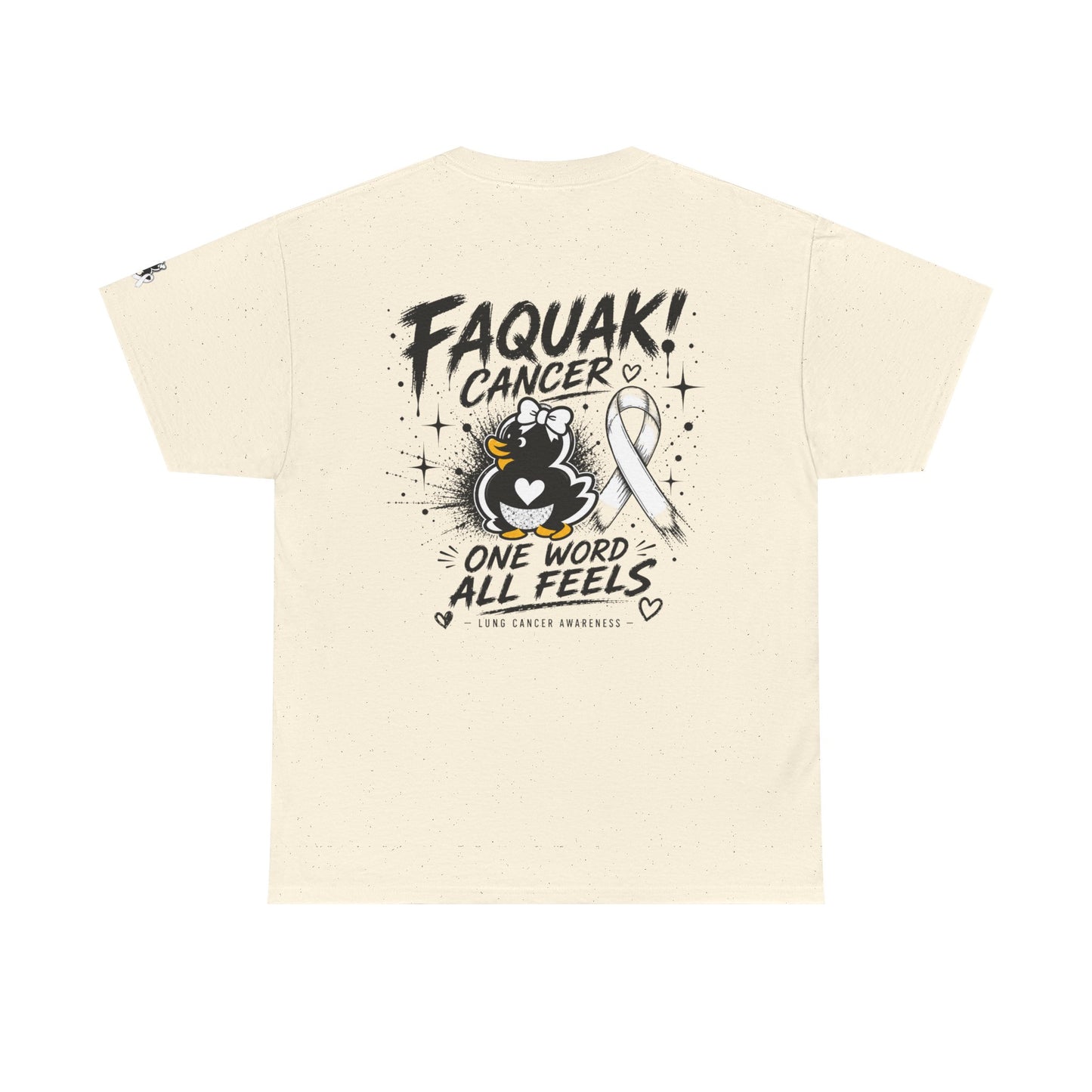 Heavy Cotton Tee.  Lung Cancer Awareness.