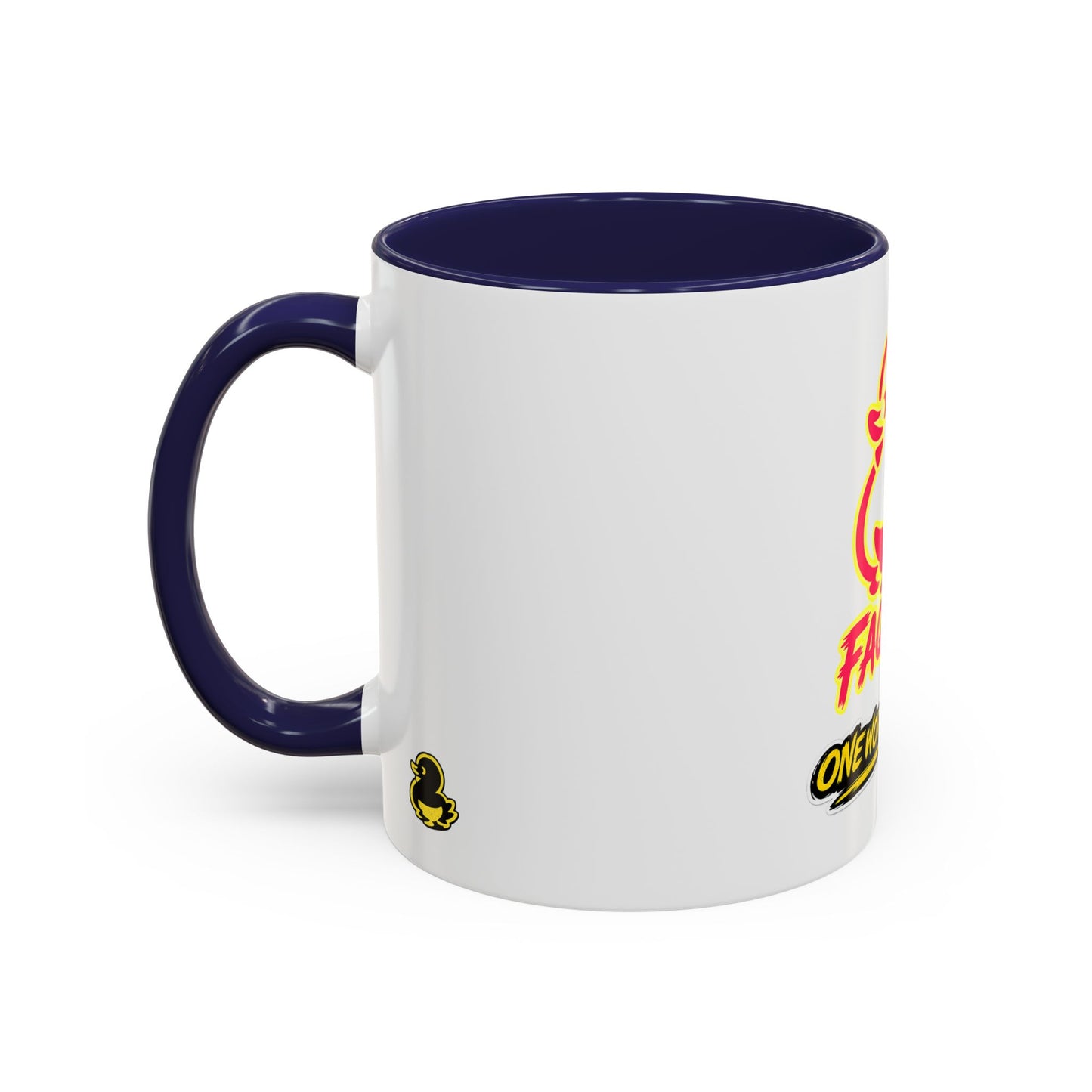 Faquak! Duck Graphic Coffee Mug — Funny One Word All Feels Accent Mug