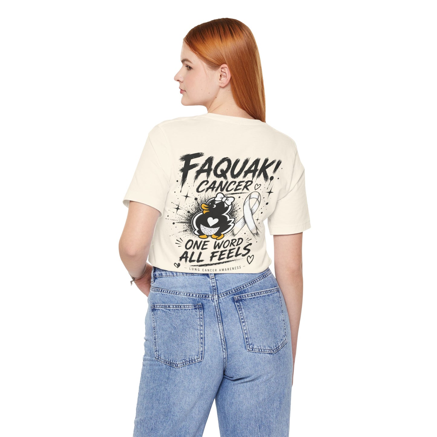 Faquak Cancer Awareness Tee — “Faquak! Cancer” Ribbon Support Shirt