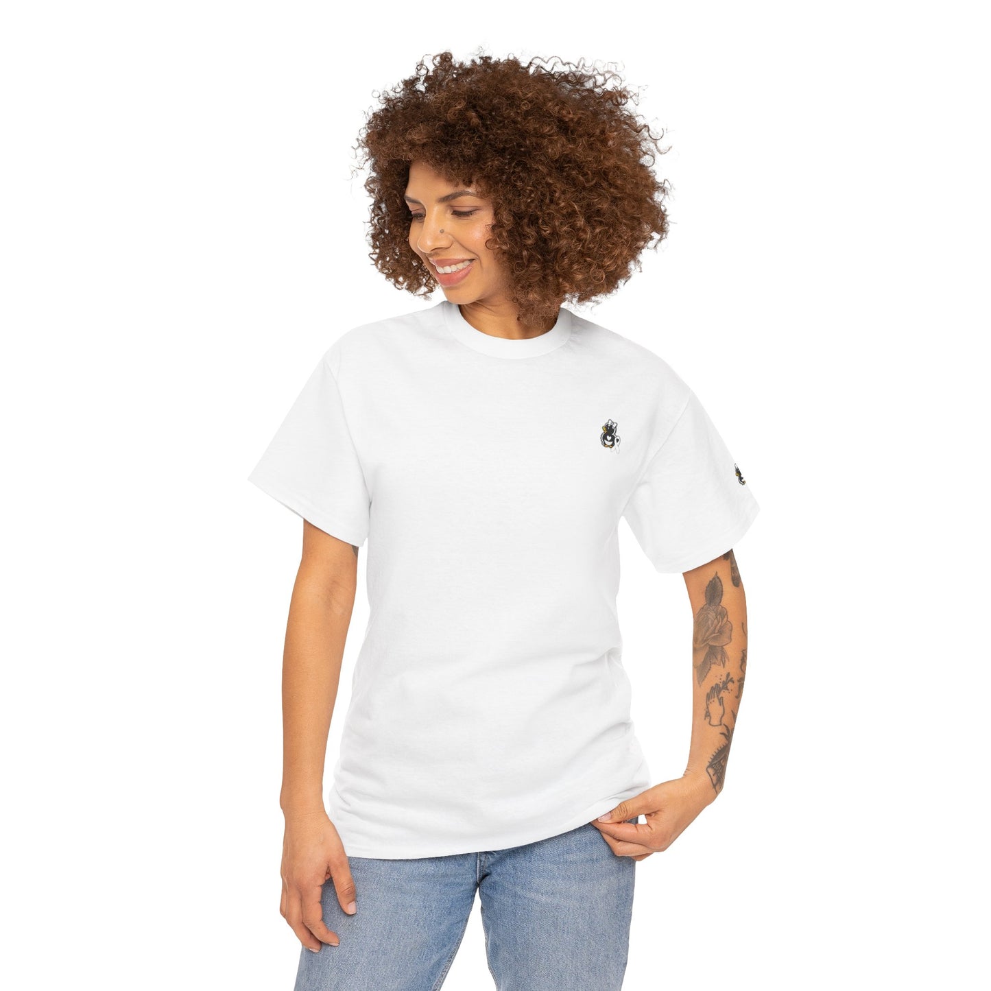 Heavy Cotton Tee.  Lung Cancer Awareness.