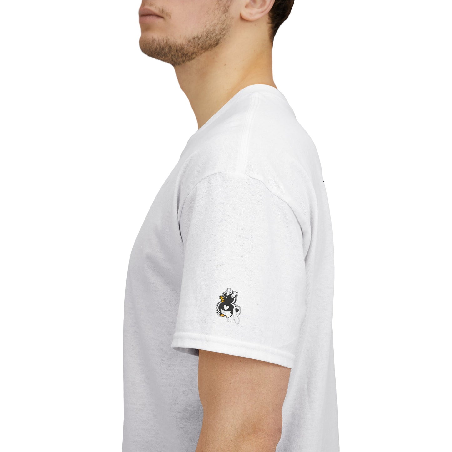 Heavy Cotton Tee.  Lung Cancer Awareness.