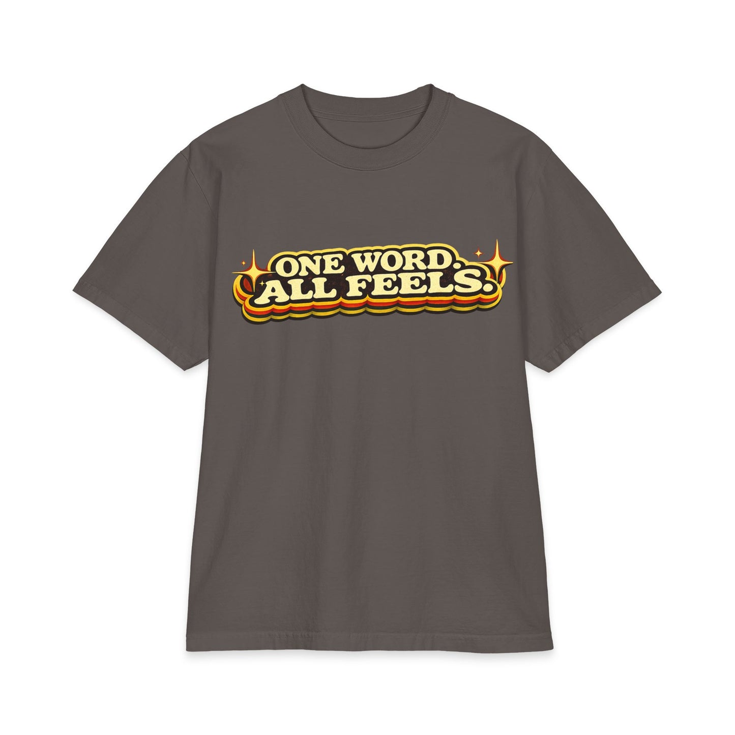 One Word, All Feels T‑Shirt – Retro Script 'FAQUAK!' Graphic Tee