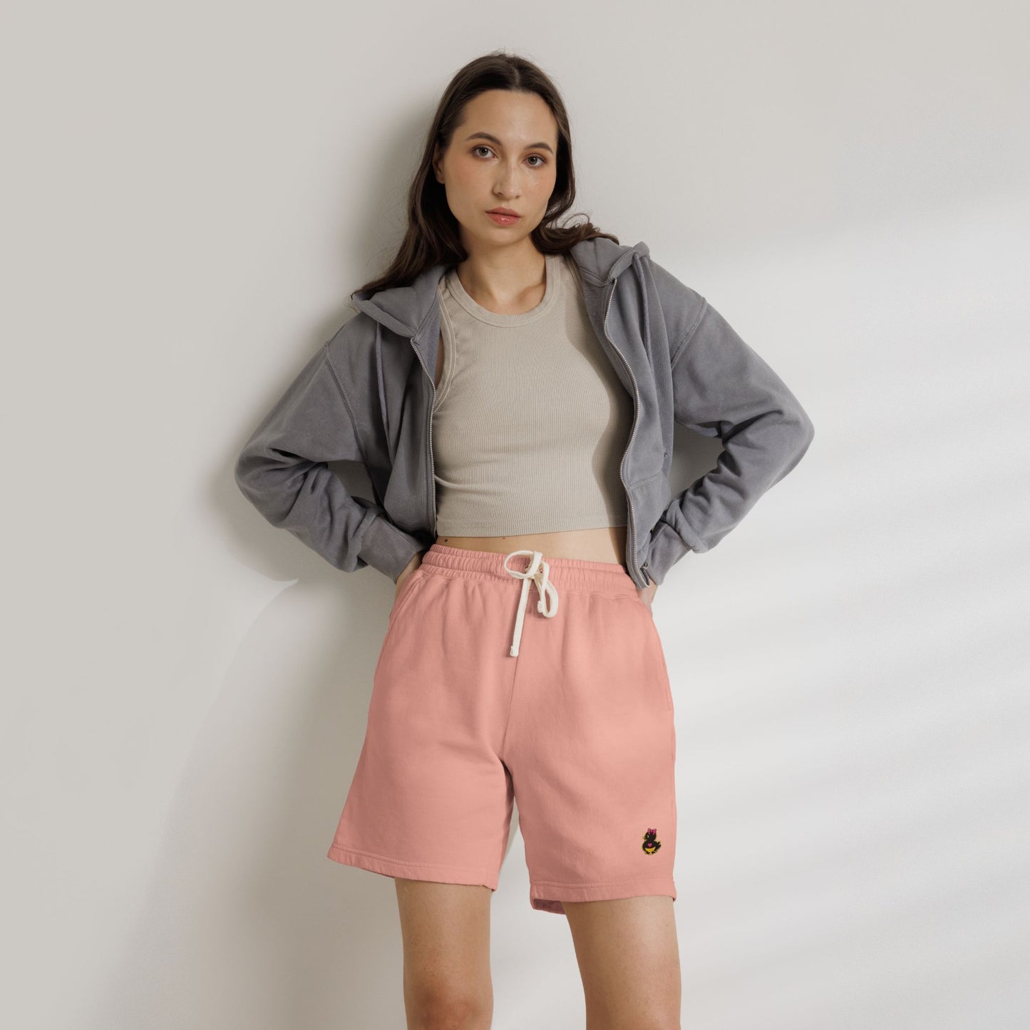 Unisex Garment-Dyed Lightweight Fleece Sweat Shorts