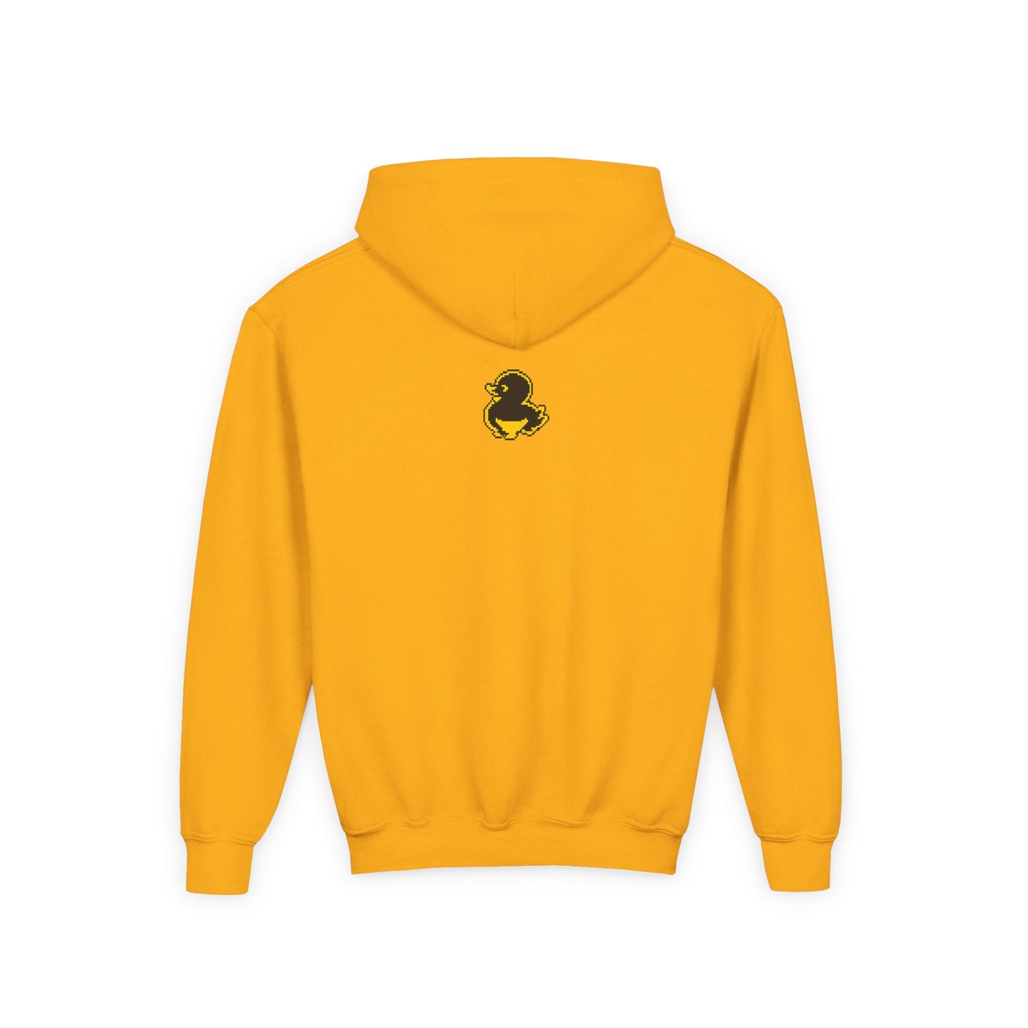Duck Graphic Hoodie — 'FAQUAK!' Youth Pullover with Retro Rubber Duck Design