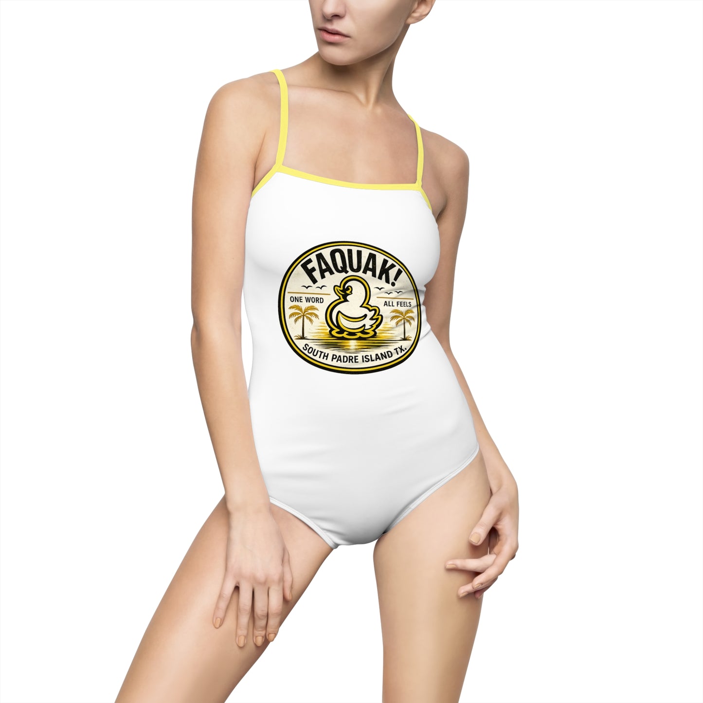 One-piece Swimsuit — Faquaki Duck Crest Beachwear