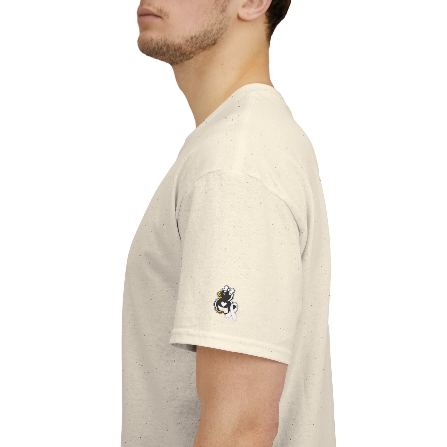 Heavy Cotton Tee.  Lung Cancer Awareness.