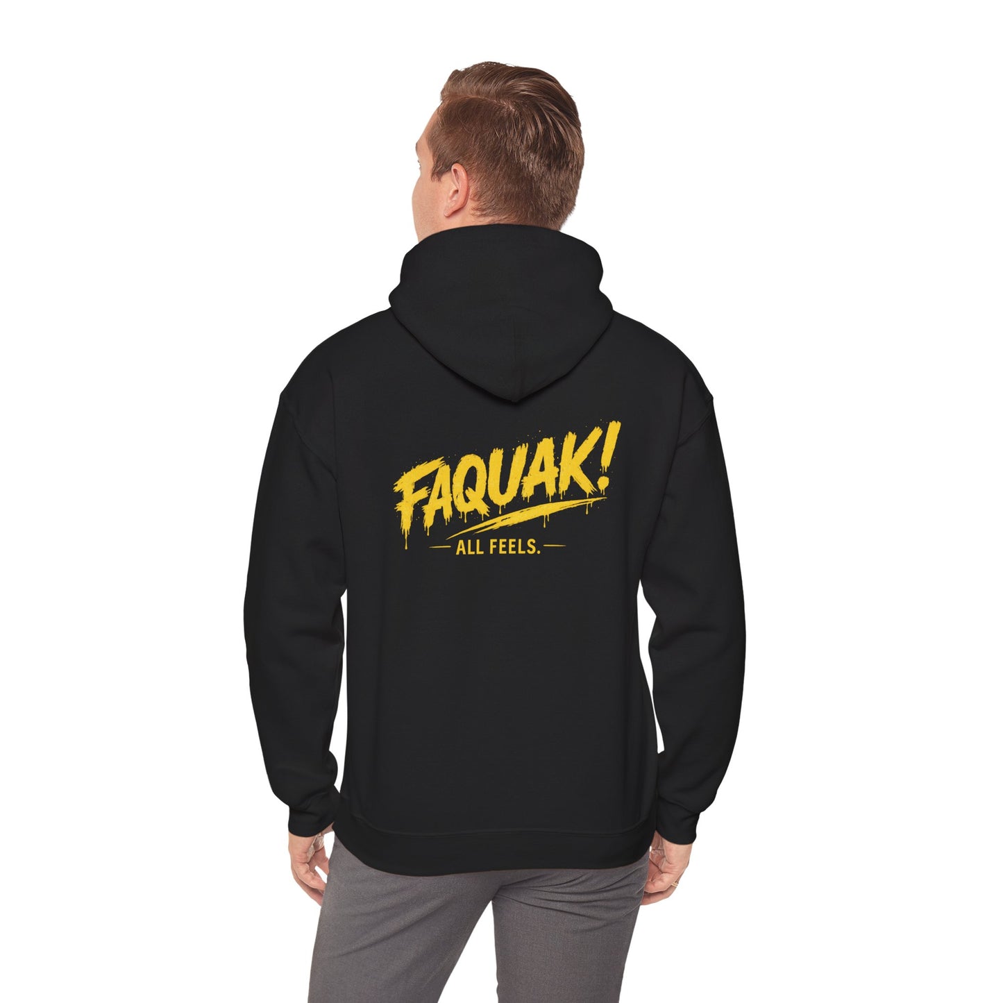 Faquak! Duck Logo Hoodie – Funny Retro Mascot Graphic Sweatshirt