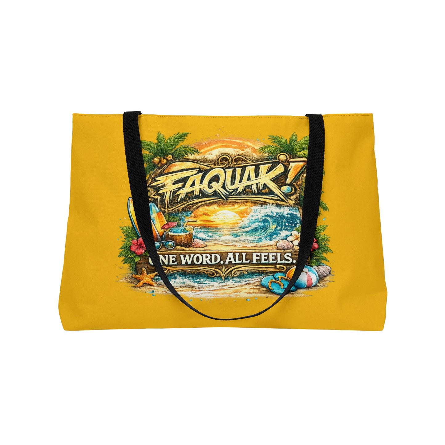 Weekender Tote Bag — “Weekend Forecast: 100% Chance of Doing Nothing” Beach Vacation Tote