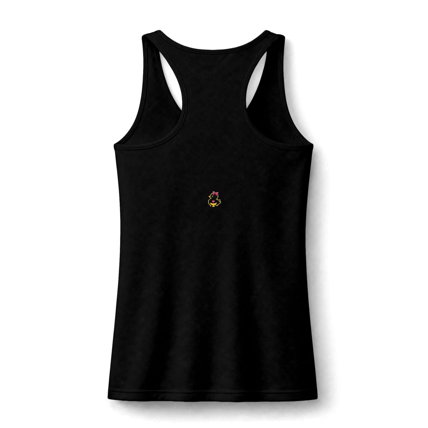 Duck Graphic Tank Top — "One Word, All Feels" Cute Retro Fitness Tank