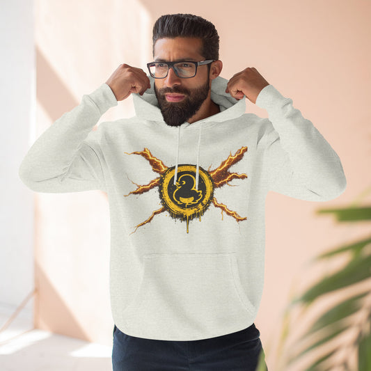 Three-Panel Fleece Hoodie