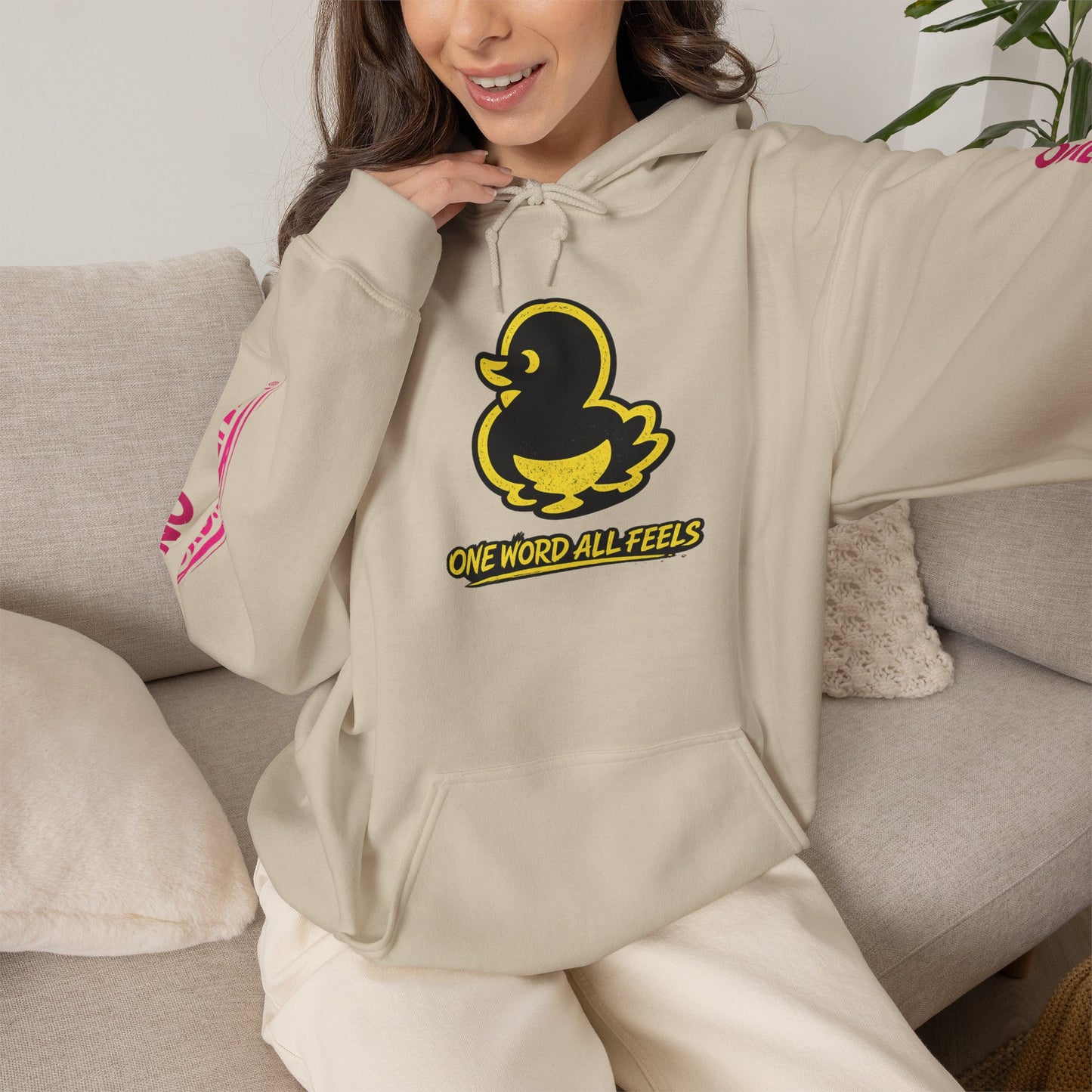 Duck Graphic Hoodie — “FAQUAK!” One Word All Feels Streetwear Hoodie