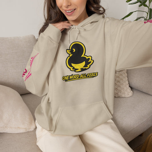 Duck Graphic Hoodie — “FAQUAK!” One Word All Feels Streetwear Hoodie