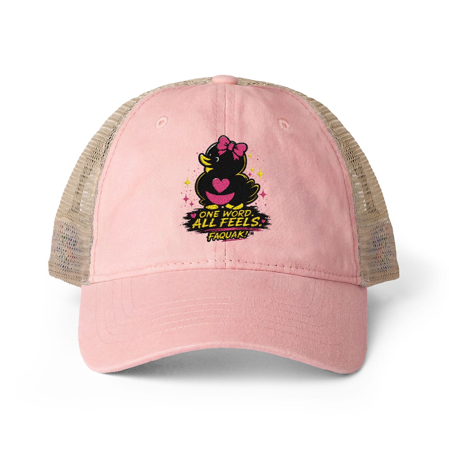 Faquak! Women's Washed Mesh-Back Cap